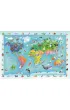 Puzzle 60 el. Maxi SuperColor. Wildlife Map Clementoni