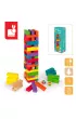 Gra Wie�a z klock�w z kolorami Equilibloc Janod