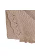 Kocyk niemowlcy dziergany baweniany 80x100 cm beowy Tribe Fancy Linen