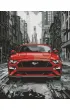 Ideyka Diamentowa mozaika - Czerwony mustang 40x50cm