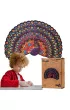 Puzzle drewniane eko 152 el. Luksusowy paw A3 Maksik