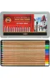 Koh-I-Noor Pastele suche w o��wku Gioconda w opakowaniu metalowym 12 kolor�w