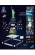 Puzzle 128 el. 3D Iconics Statua Wolno�ci Ravensburger