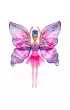 Barbie. Motylkowa baletnica Lalka 2w1 Mattel