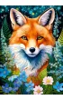 Puzzle 1000 el. Red Fox in Flowers CherryPazzi