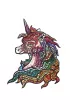 Puzzle drewniane eko 124 el. T�czowy jednoro�ec A3 Maksik
