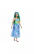 Barbie. Ksi�niczka Lalka Niebiesko-zielony str�j Mattel