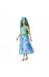 Barbie. Ksi�niczka Lalka Niebiesko-zielony str�j Mattel