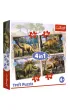 Puzzle 4w1 - Ciekawe Dinozaury (35+48+54+70 el.) Trefl