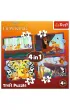 Puzzle 4w1 - Odwa�ny Kr�l Lew (35+48+54+70 el.) Trefl