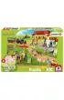 Puzzle 100 el. Ekologiczna �ywno�� + figurka Schleich