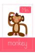 Monkey. Plakat premium 40 x 50 cm