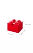 Szufladka na biurko klocek LEGO Brick 4 Czerwona