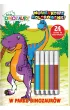 W parku dinozaur�w. Lubi� Dinozaury. Numerkowe kolorowanki