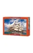 Puzzle 500 el. Wysoki statek odp�ywaj�cy z Harbour Castorland