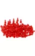 Pionki do gry z gwk - czerwone Plastic Polska