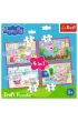 Puzzle 4w1 - Peppa uwielbia przygody (12+15+20+24 el.) Trefl
