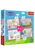 Puzzle 4w1 - Peppa uwielbia przygody (12+15+20+24 el.) Trefl