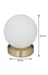 Atmosphera Lampka nocna Dris Gold kula 16 cm