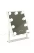 Lusterko do makija�u kosmetyczne pod�wietlane 9 LED Hollywood z 9 �ar�wkami USB 25 x 30 cm