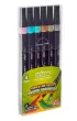 Cricco Pisaki p�dzelkowe metaliczne dwustronne 6 szt.