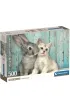 Puzzle 500 el. Compact Cat & Bunny Clementoni