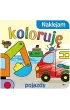 Naklejam, koloruj�. Pojazdy